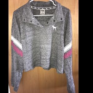 A casual athleisure crop top